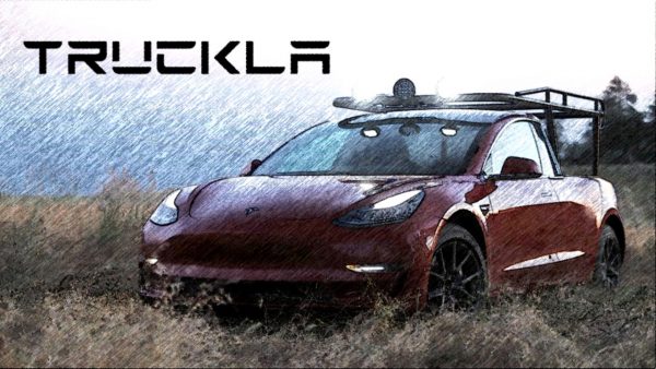 Así el TruckLa, el nuevo pick up de Tesla
